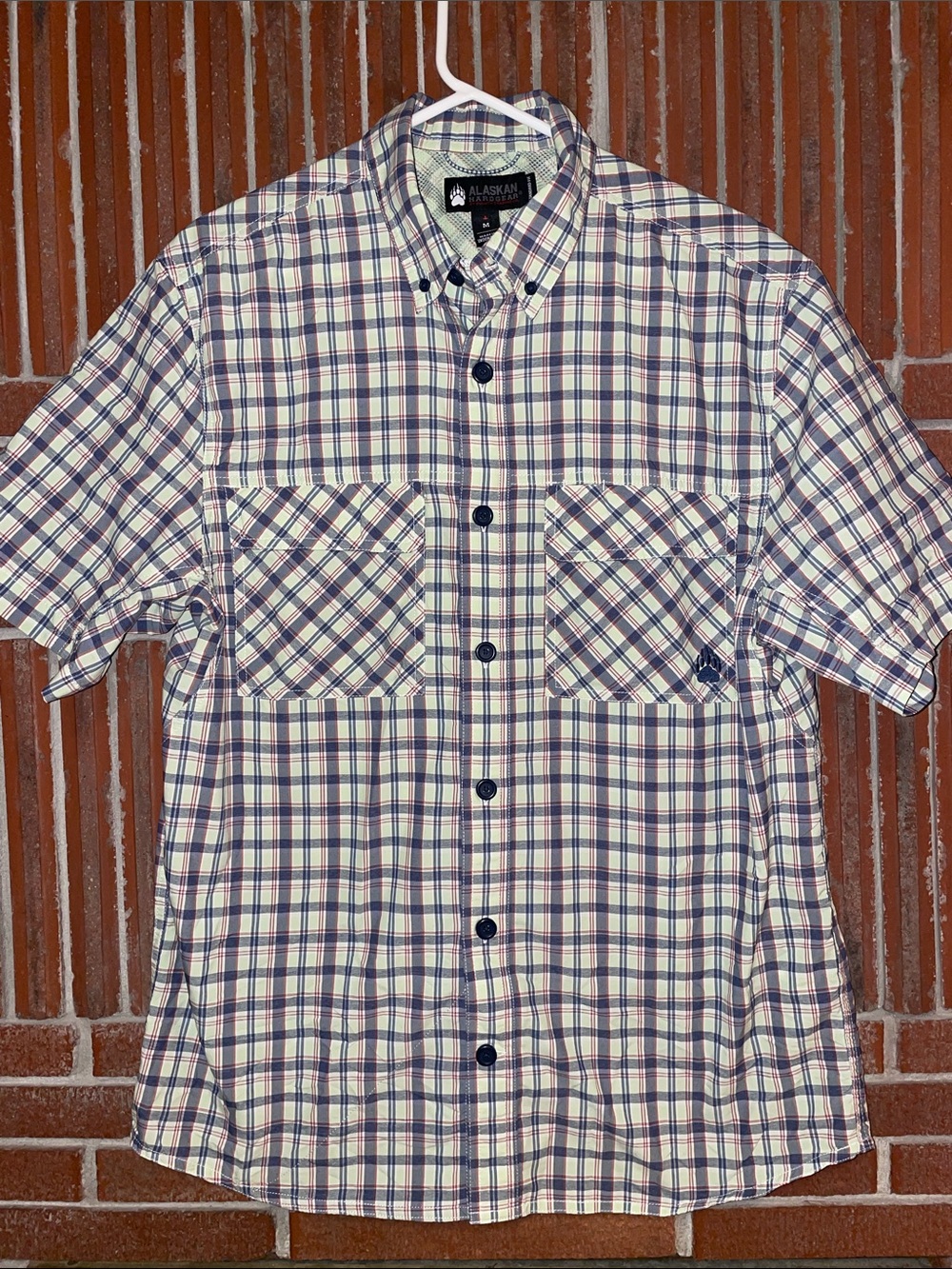 Men's AKHG Sockeye Standard Fit Short Sleeve Shirt size medium